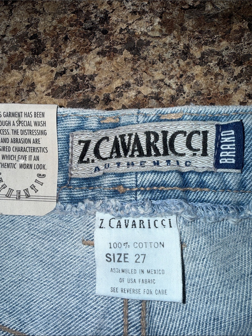 Z. Cavaricci Vintage Y2K Hipster Low Rise Medium Wash Denim Shorts Sz 27 NWT! - Picture 12 of 15